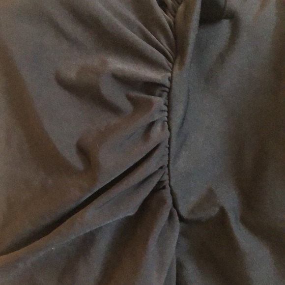 Trimshaper Double Strap Black One Piece Swimsuit - Picture 5 of 7